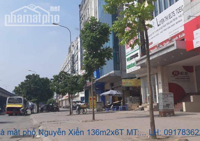 Bán nhà mặt phố Nguyễn Xiển 160m2x8T MT:7m giá rẻ