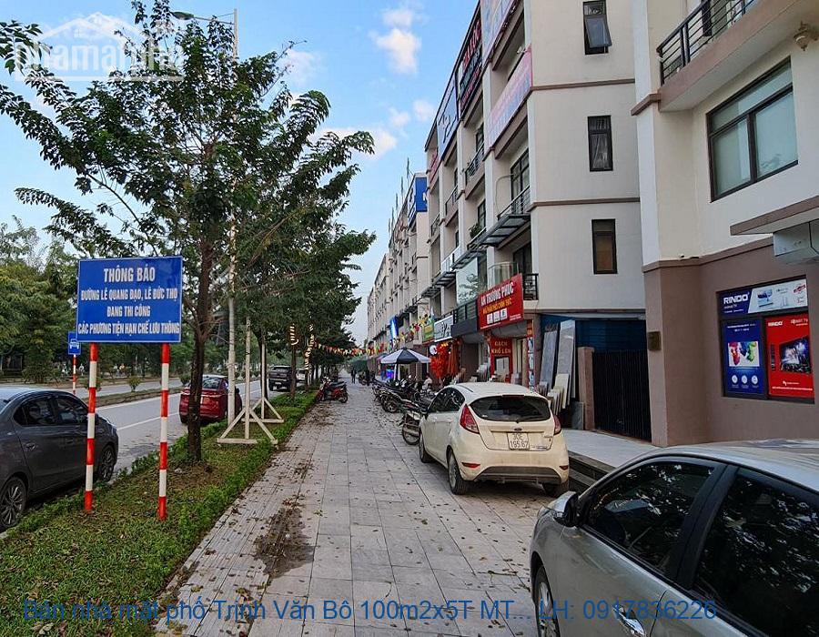 Bán nhà mặt phố Trịnh Văn Bô 150m2x5T MT:7m góc
