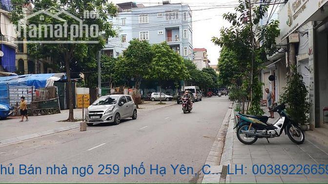 Chính chủ Bán nhà ngõ 259 phố Hạ Yên, Cầu Giấy 100m2 giá 17tỷ